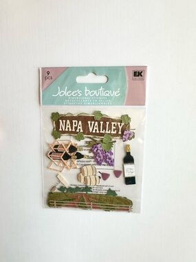 Jolee’s Boutique “NAPA VALLEY” 3D Dimensional Scrapbook Sticker Set